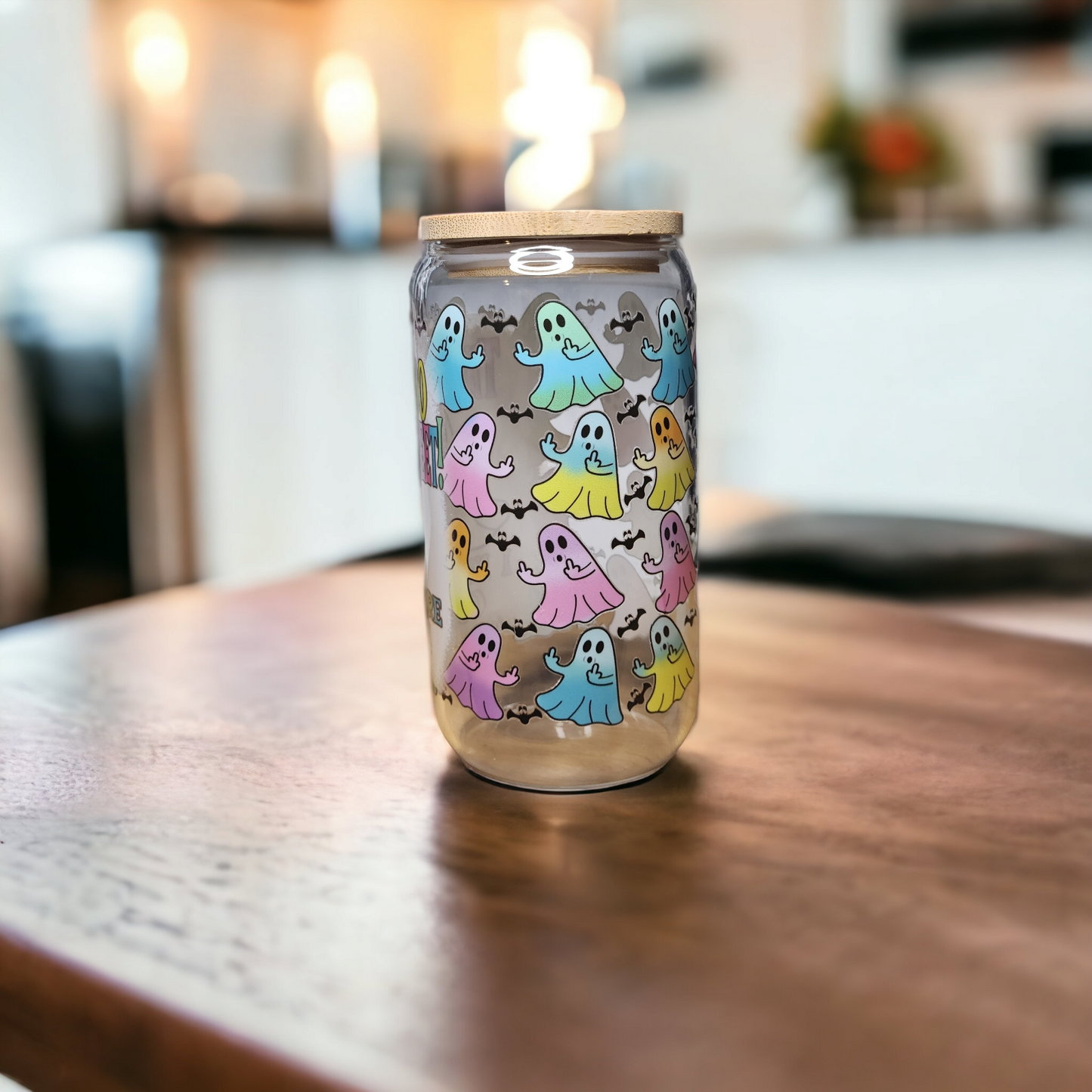 "Boo sheet" 16oz Beer Can Glass