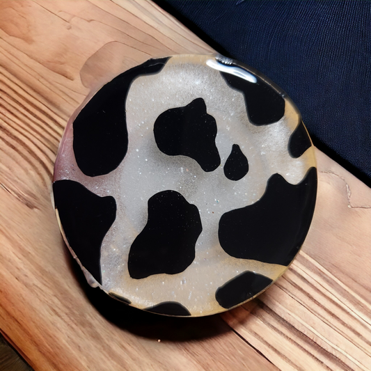 "Cow Print" badge reel