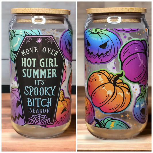 Hot Girl Summer 16oz Beer Can Glass